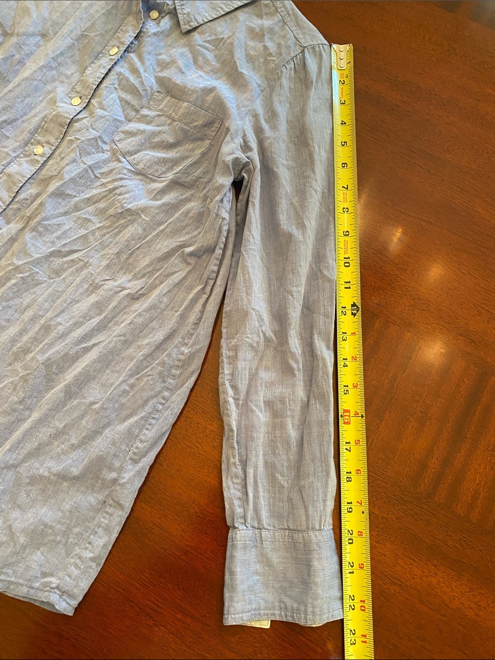 Boden 100% Cotton Button Down in light blue Size 8L - Picture 11 of 14
